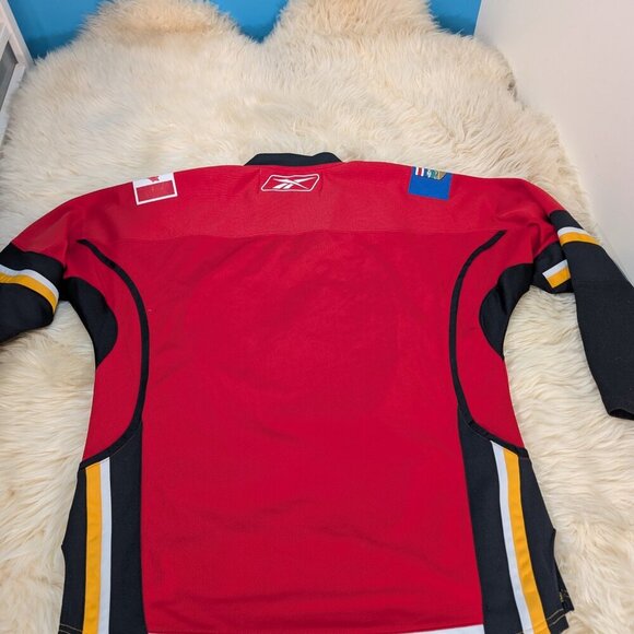 Reebok Men Calgary Flames NHL Authentic Pro Breakaway Hockey Home Jersey Size S - Picture 9 of 10